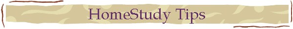 HomeStudy Tips